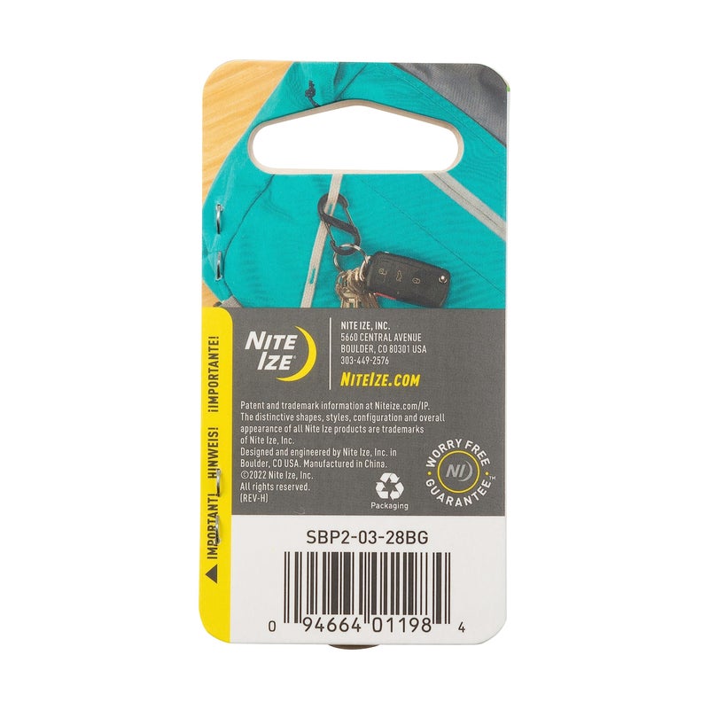 Nite Ize S-Biner Size #2 Dual Carabiner, Strong Glass-Filled Nylon Plastic, Coyote - Image 5